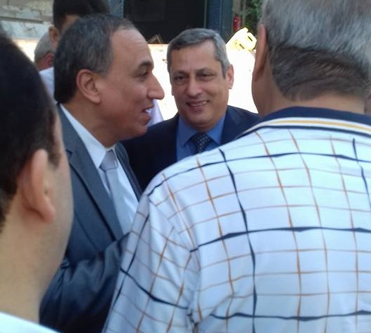 بالصور: عبدالمحسن سلامة في زيارة لموقع الاهرام بقليوب