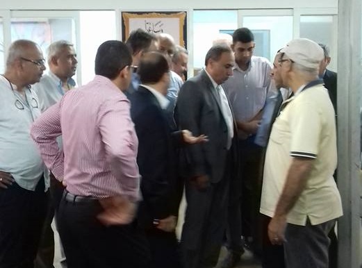 بالصور: عبدالمحسن سلامة في زيارة لموقع الاهرام بقليوب