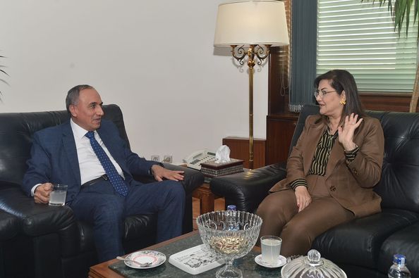 عبد المحسن سلامة يستقبل وزيرة التخطيط والتنمية الاقتصادية بالأهرام