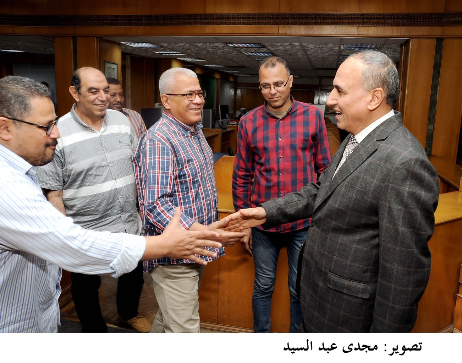 عبد المحسن سلامة يهنىء الزميلات والزملاء بعيد الفطر المبارك