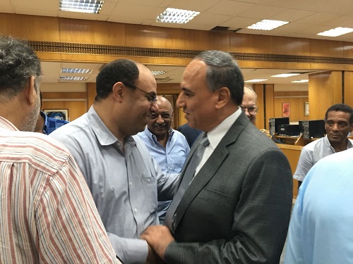 بالصور عبد المحسن سلامة يهنىء الزميلات والزملاء الصحفيين بعيد الاضحى المبارك
